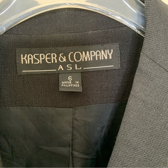 Black Kasper Two-Piece Suit - Picture 6 of 8
